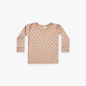 Quincy Mae Hearts Bamboo Longsleeve T-Shirt size 2-3